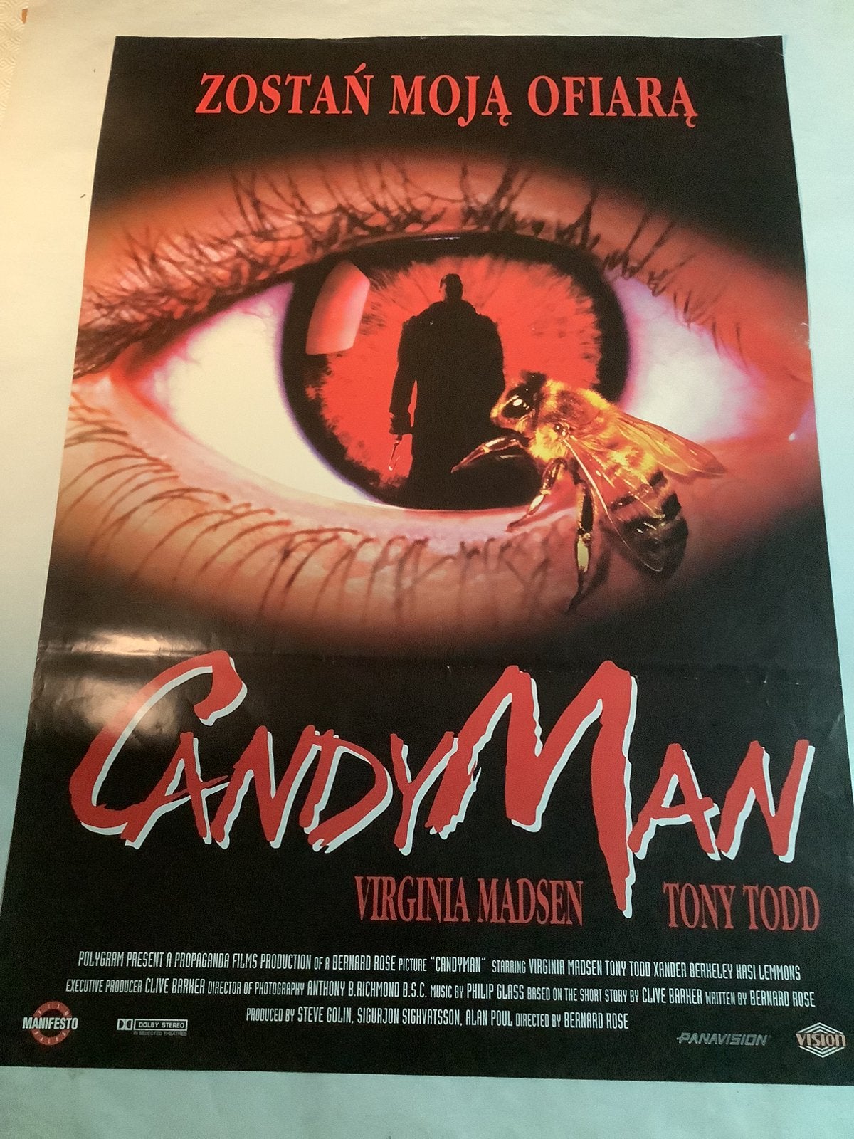 CANDYMAN  poolse filmposter  67-96 cm, Verzenden, Zo goed als nieuw