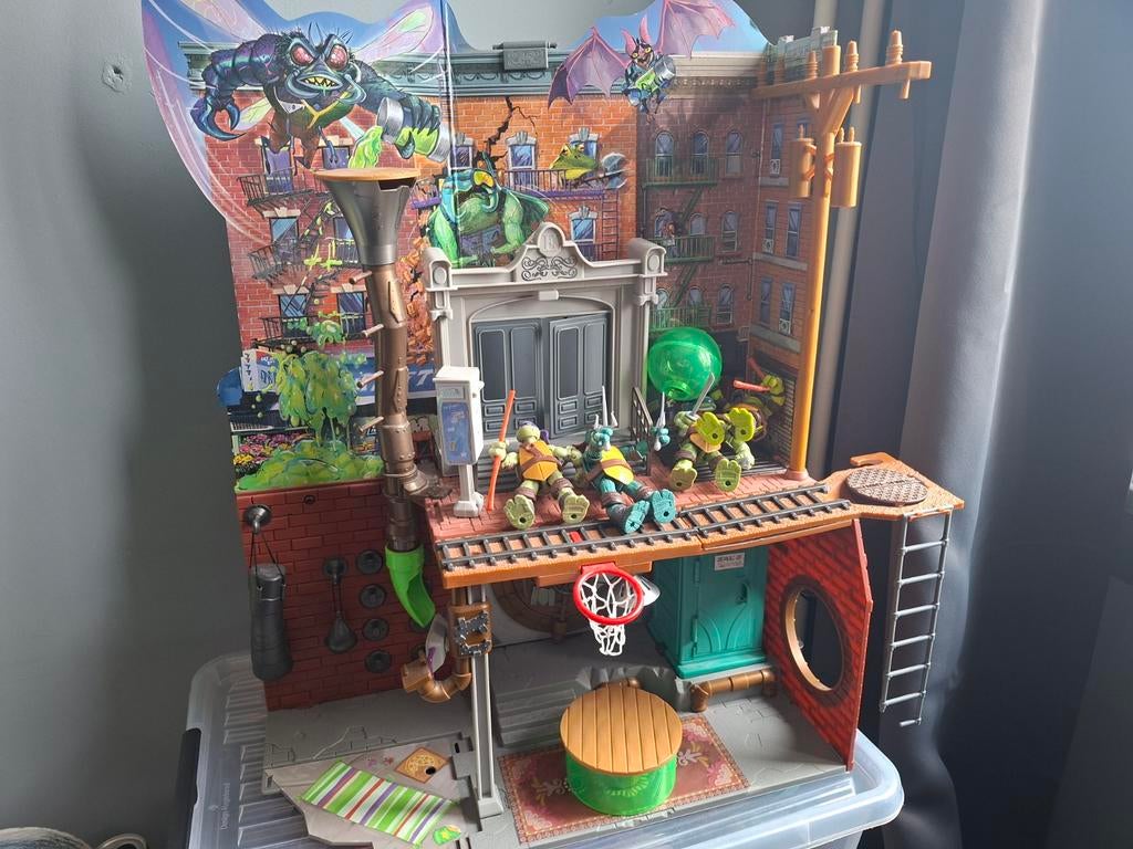 Ninja Turtle Huis met Ninja Turtles, Ophalen, Gebruikt