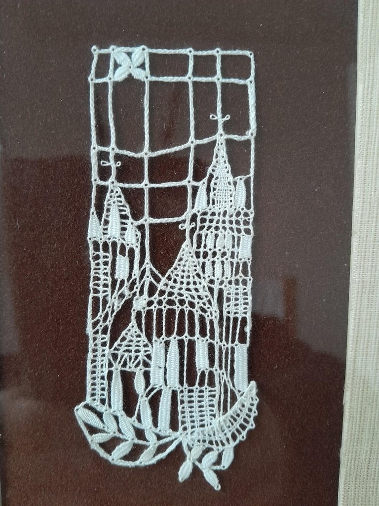 kantwerk, kloskant uit Vamberk, Tsjechië, Oost Bohemen, Verzenden, Gebruikt, Overige typen