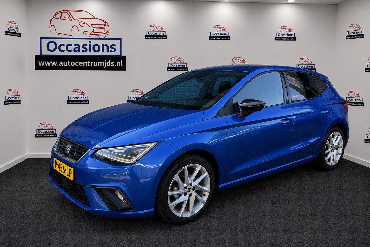 Seat Ibiza 1.0 EcoTSI FR Plus, Auto's, 1071 kg, Blauw, Leder en Stof, Ibiza