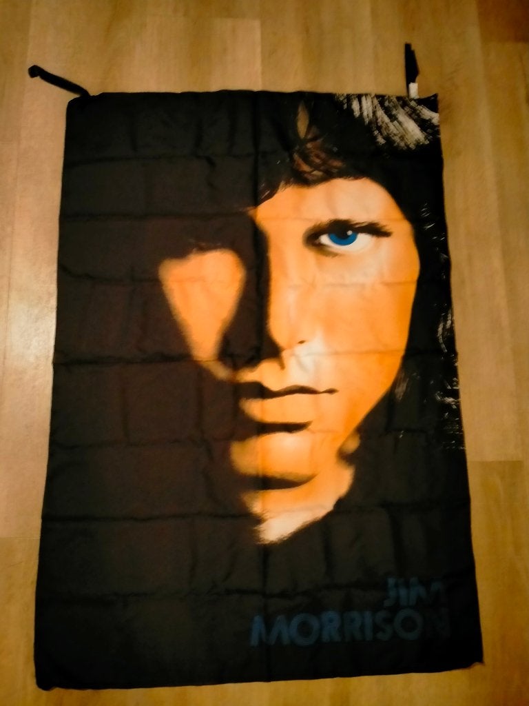 Jim Morrison the Doors vintage muziek rock vlag RARE, Verzamelen, Muziek, Artiesten en Beroemdheden, Ophalen of Verzenden, Zo goed als nieuw