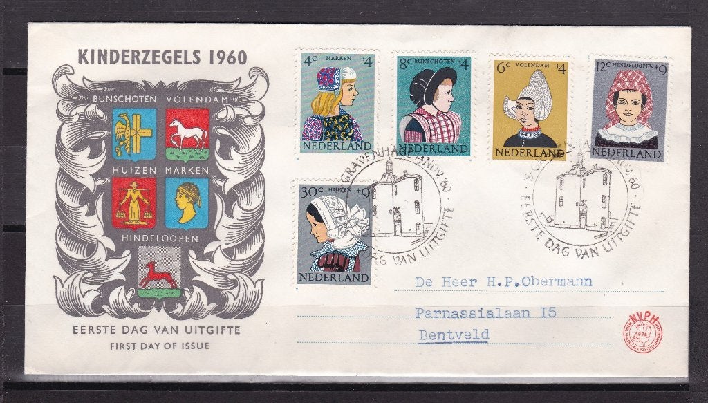 Nederland FDC NVPH nr. E46 Beschreven, dichte klep, Postzegels en Munten, Ophalen of Verzenden, Beschreven, Nederland