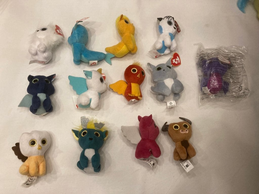 13 stuks ty beanie boo knuffels uit 2020 draak draken dieren, Overige merken, Overige karakters, Overige typen, Ophalen of Verzenden
