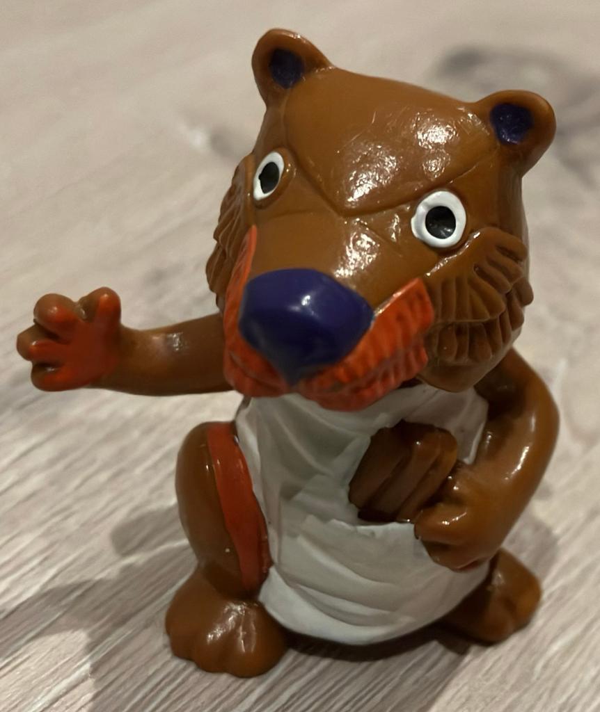 Schleich Willem Bever Fabeltjeskrant Bullyland 1985, Verzamelen, Poppetjes en Figuurtjes, Ophalen of Verzenden, Zo goed als nieuw