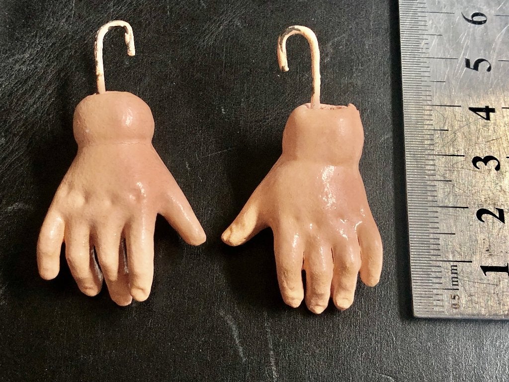 Poppenhandjes, handjes voor antieke Franse pop, o.a. Jumeau, Verzenden, Gebruikt, Accessoires