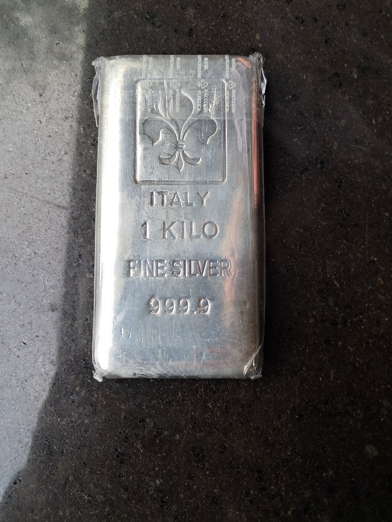 kilo zilver baar, Ophalen, Zilver