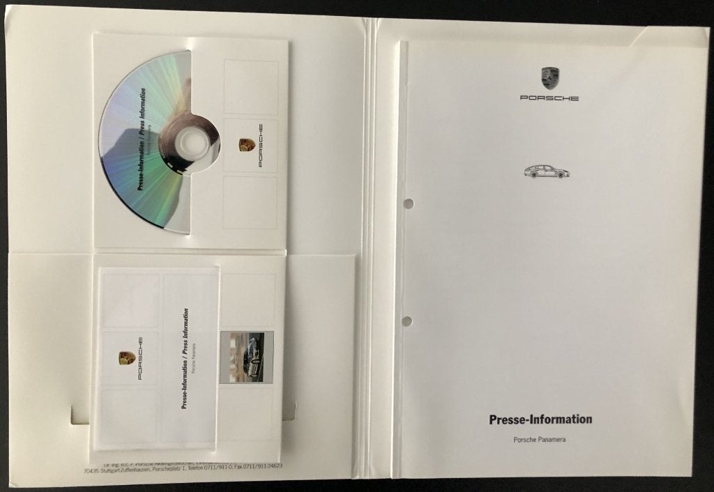 Porsche Panamera Presse-Information met DVD NIEUW, Ophalen, Porsche, Nieuw, Porsche