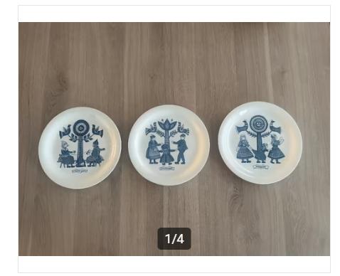 Antieke ontbijtbordjes klederdrachten | Royal Sphinx, Antiek en Kunst, Antiek | Servies los, Ophalen of Verzenden