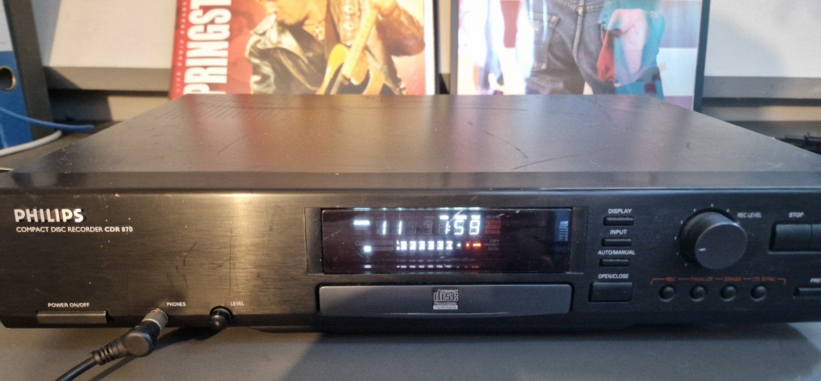 Philips CDR 870 CD-recorder - Speelt perfect af!, Ophalen of Verzenden, Gebruikt, Philips