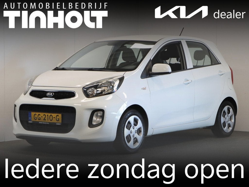 Kia Picanto 1.0 CVVT ComfortLine, Voorwielaandrijving, Stof, Gebruikt, Wit