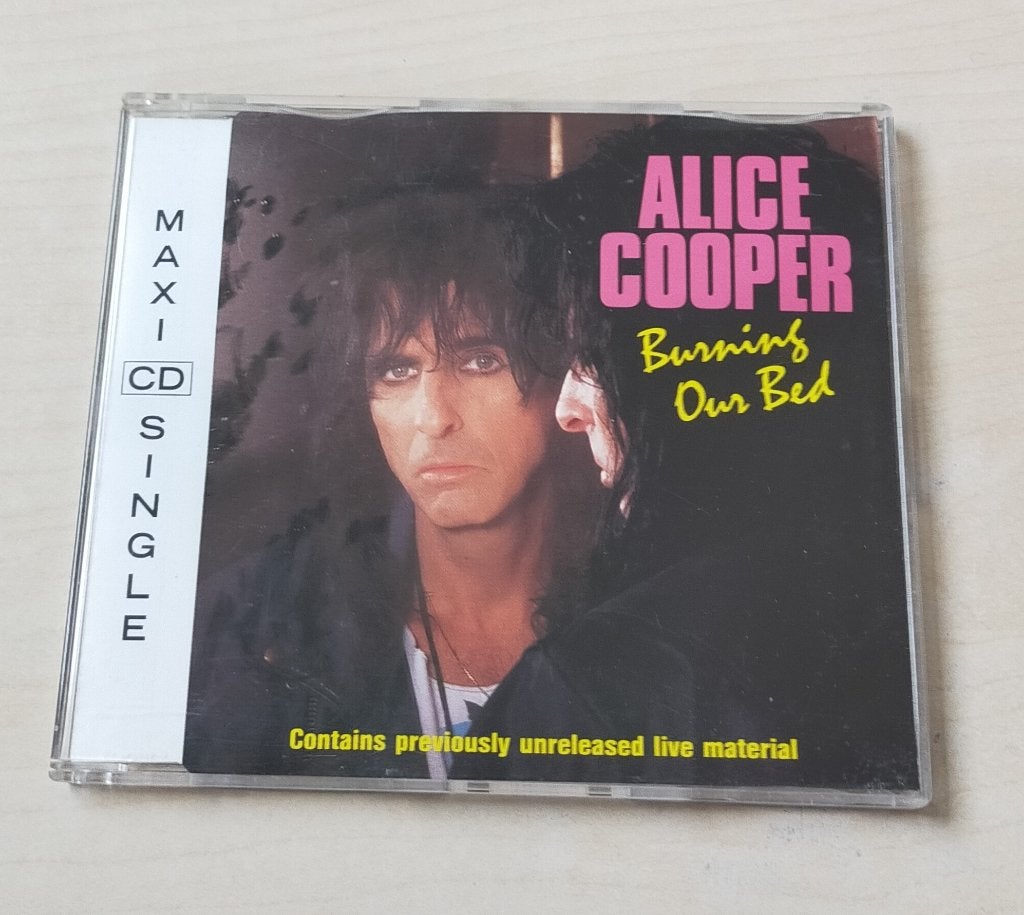 Alice Cooper - Burning Our Bed CD Single 1991 3trk, Ophalen of Verzenden, Gebruikt, Pop