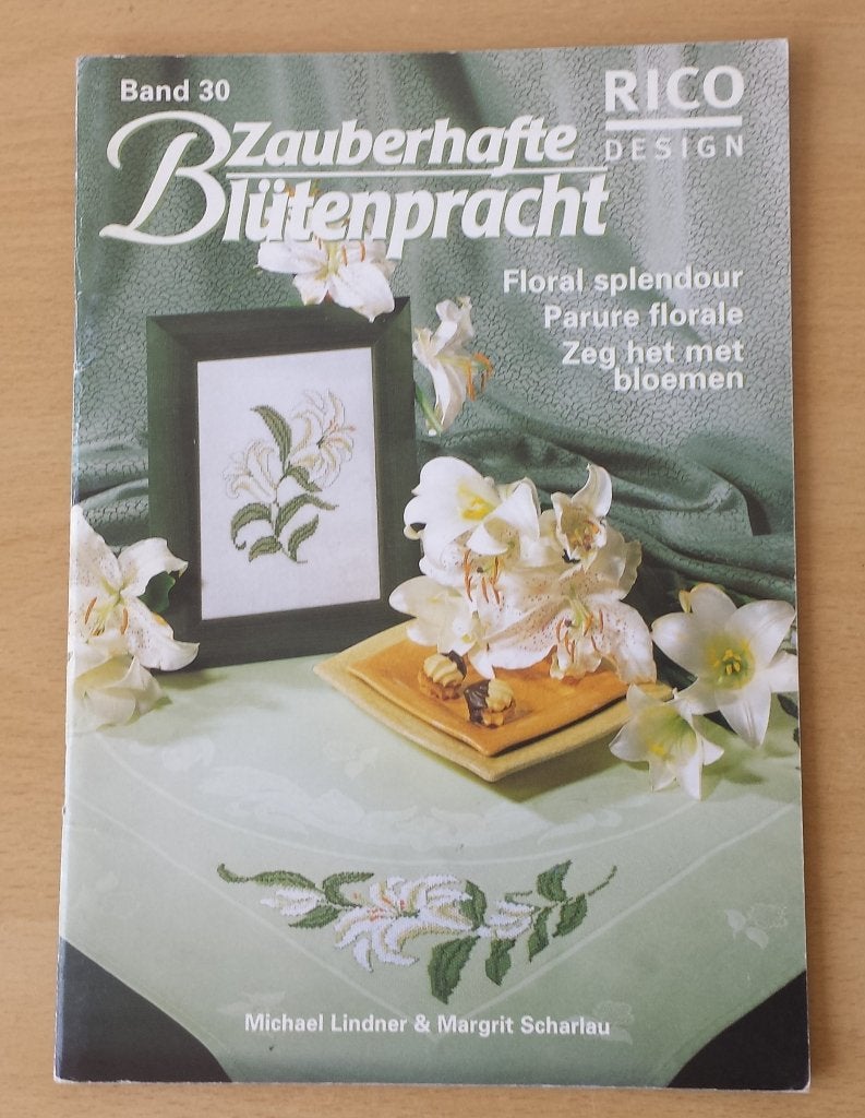 Rico Design - Zeg het met Bloemen - nr.30, Patroon, Gebruikt, Ophalen of Verzenden, Handborduren
