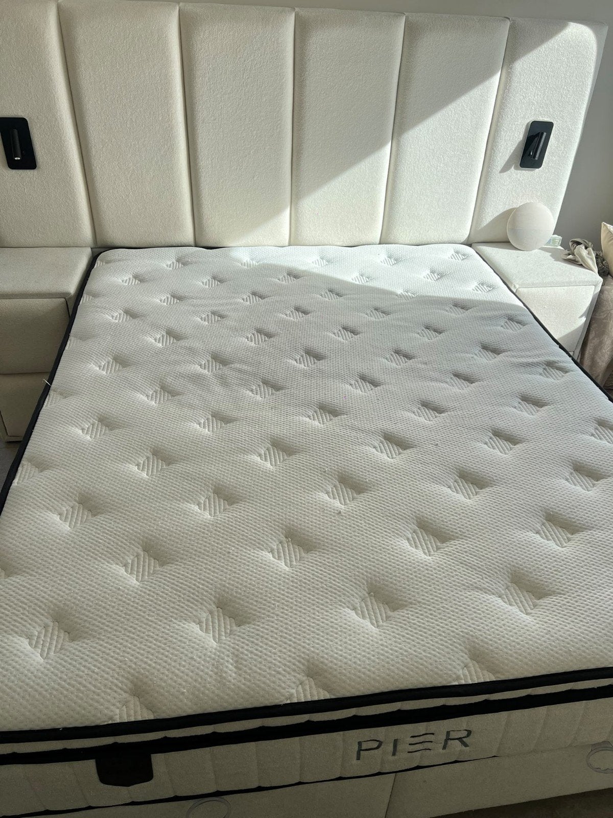 Zo goed als nieuw tweepersoons matras met topper, Tweepersoons, Ophalen of Verzenden, Zo goed als nieuw, Matras