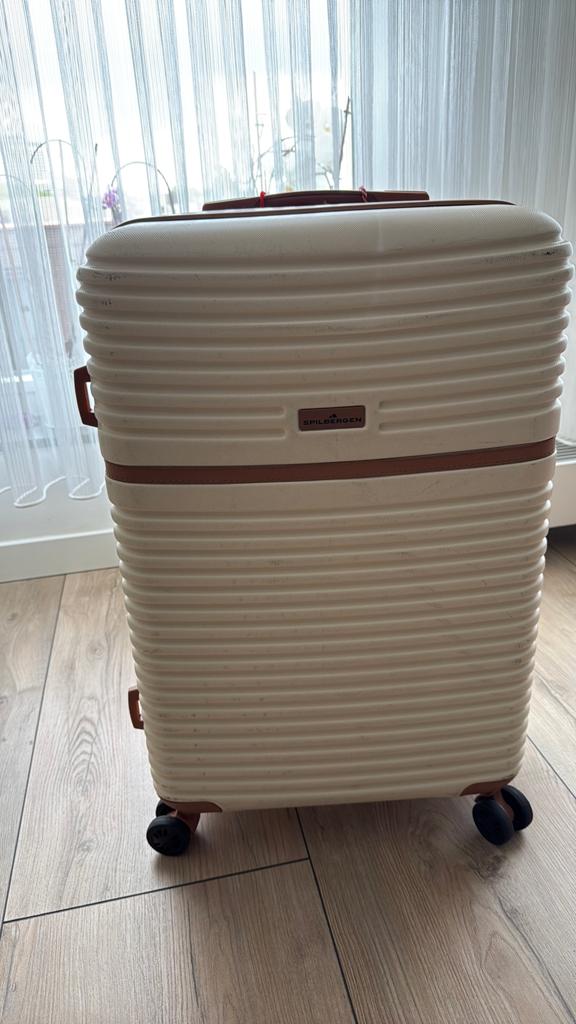 Mooie Spilbergen koffer 60liter, Sieraden, Tassen en Uiterlijk, Koffers, Verzenden, Zo goed als nieuw, Hard kunststof, 60 tot 70 cm