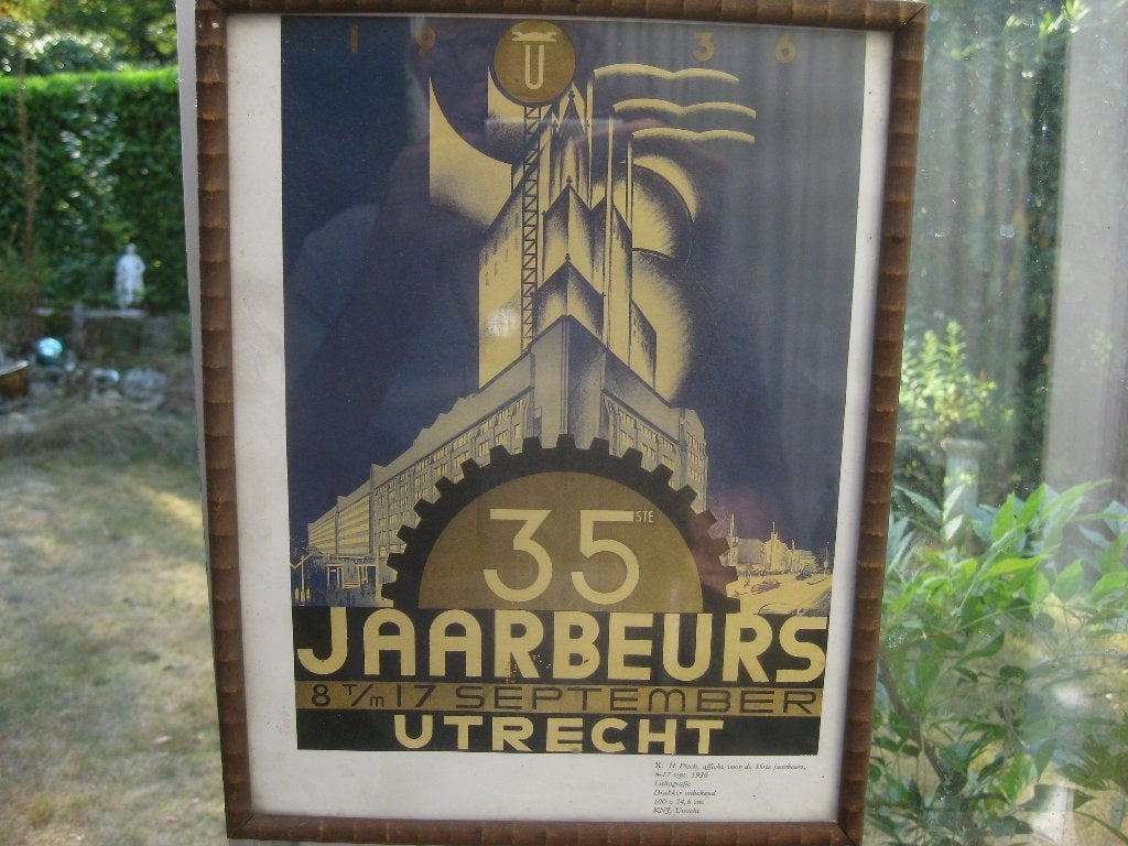 art-deco prent, Ophalen of Verzenden, Voor 1940, Gebruikt, Overige onderwerpen