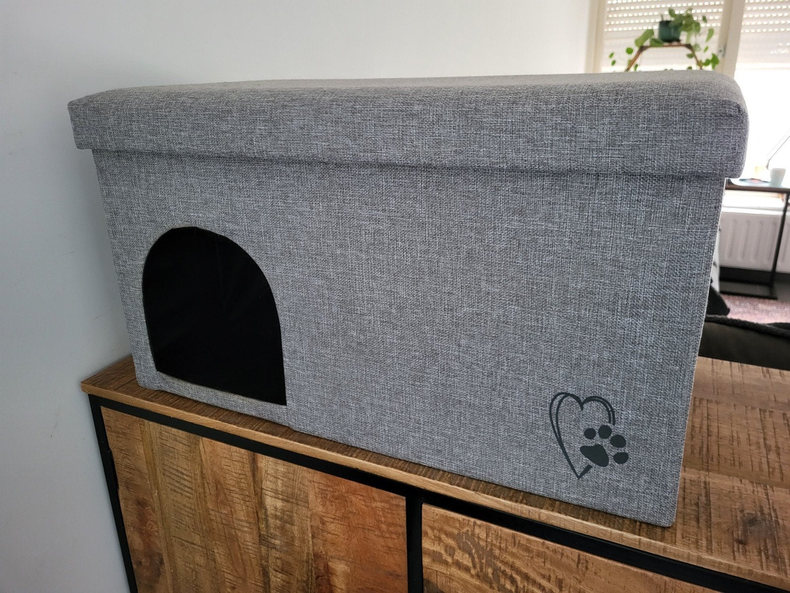 Trixie Kattenhuis Grijs 70X40X40 cm, Dieren en Toebehoren, Ophalen, Gebruikt, Polyester