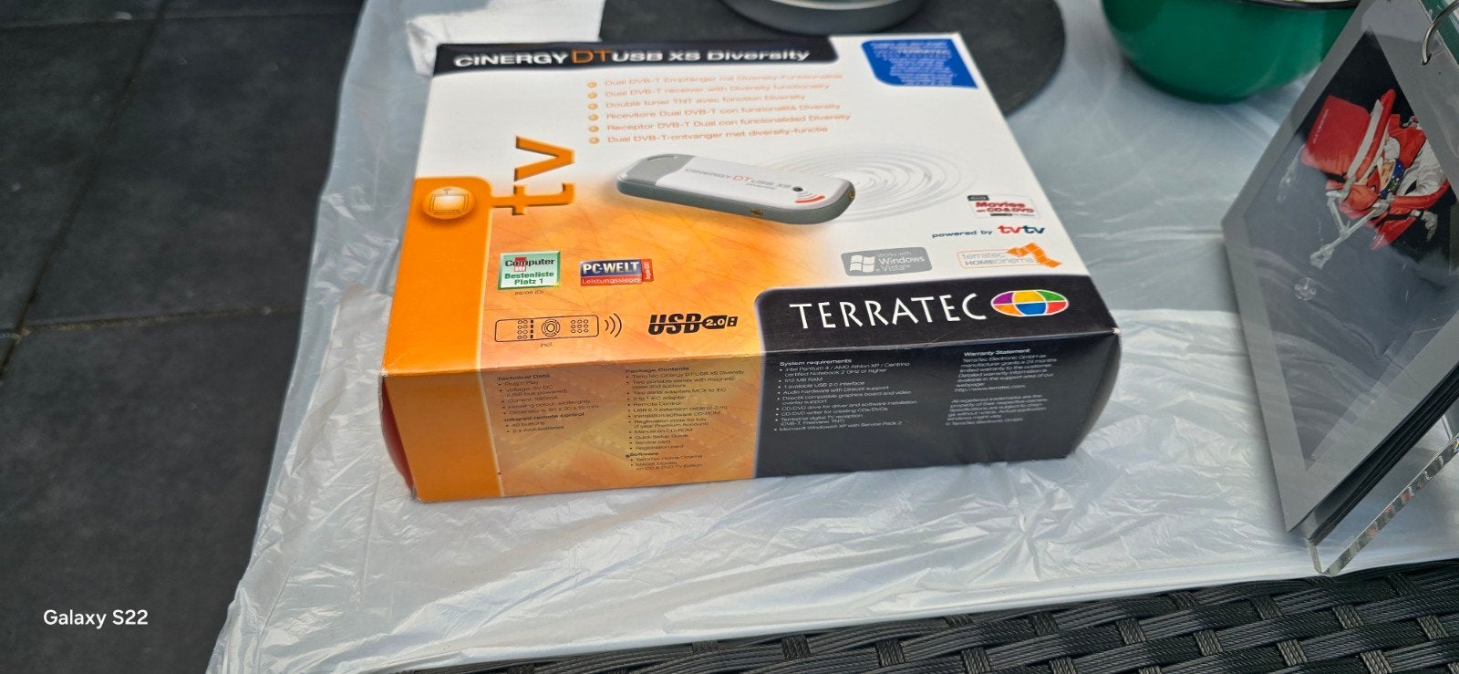 Terratec Cinergy DT USB XS Diversity TV-ontvanger, Ophalen of Verzenden, Gebruikt, Overige merken