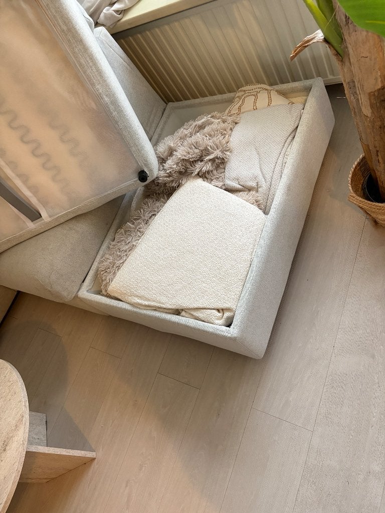 Foto 4 van IKEA VIMLE hoek-slaapbank beige – 5/6-zits met opbergruimte
