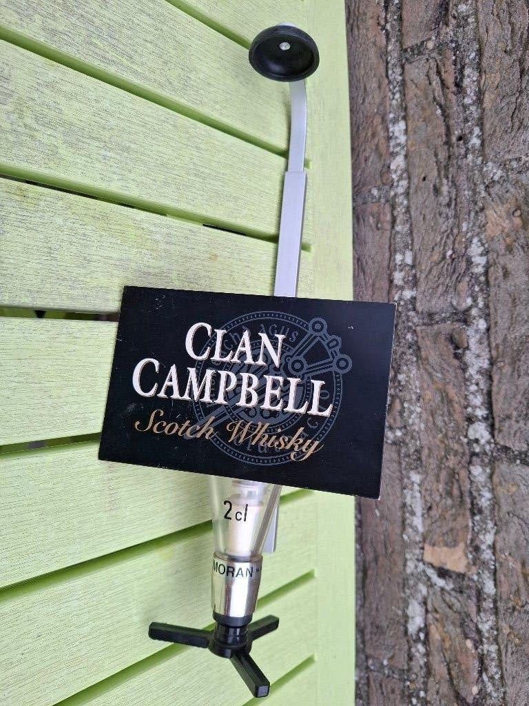 Dispenser / flessenhouder met doseur Clan Campbell Whisky, Ophalen of Verzenden, Nieuw, Gebruiksvoorwerp