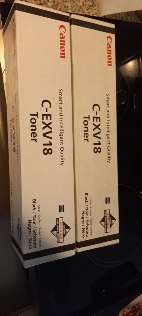 Canon C-EXV18 Toner Zwart - Origineel (2 stuks), Computers en Software, Printerbenodigdheden, Ophalen of Verzenden, Nieuw, Toner