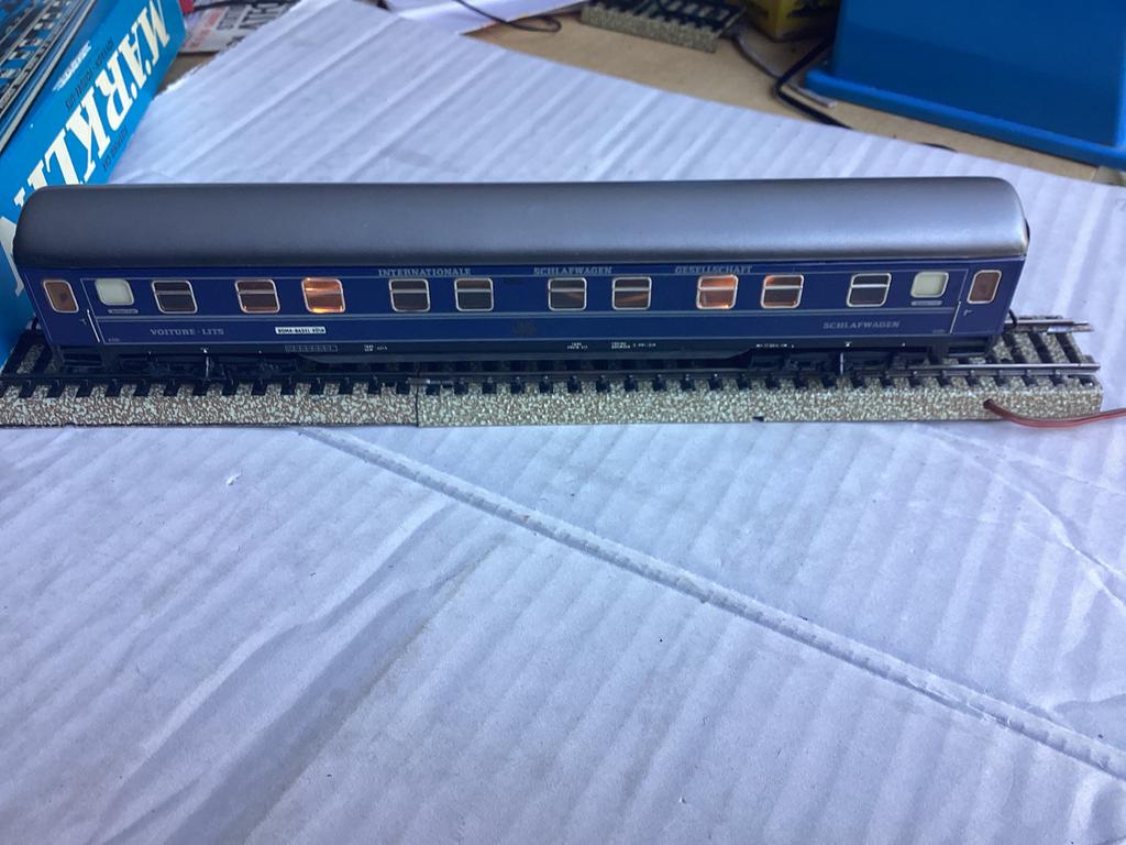 Marklin 4029 CILW slaapwagen MET interieur verlichting ovp, Ophalen of Verzenden, Wisselstroom, Wagon, Märklin