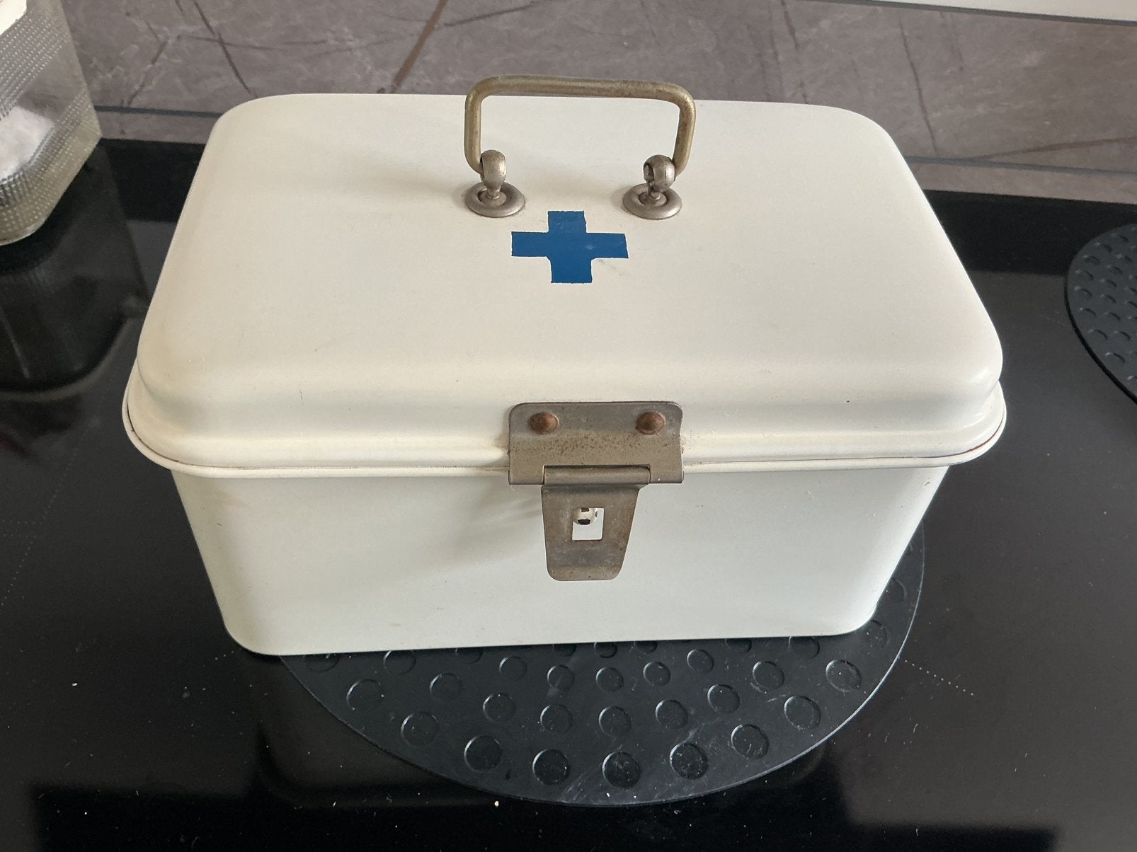 Vintage EHBO box, kist, doos, Ophalen