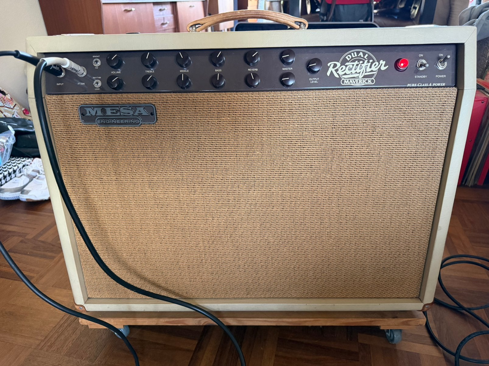 Mesa Boogie Dual Rectifier 2x12 Maverick, Muziek en Instrumenten, Ophalen, Gebruikt, Gitaar, Minder dan 50 watt
