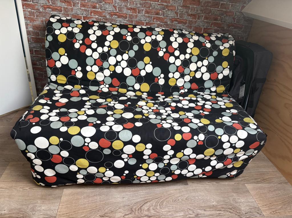 2 persoons Ikea slaapbank, Ophalen, Gebruikt, Overige kleuren, 210 cm