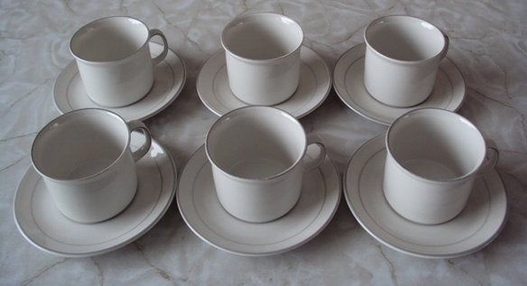 6 nieuwe Cappuccino espresso koffie kop en schotels, Huis en Inrichting, Keuken | Servies, Nieuw, Ophalen of Verzenden, Overige stijlen