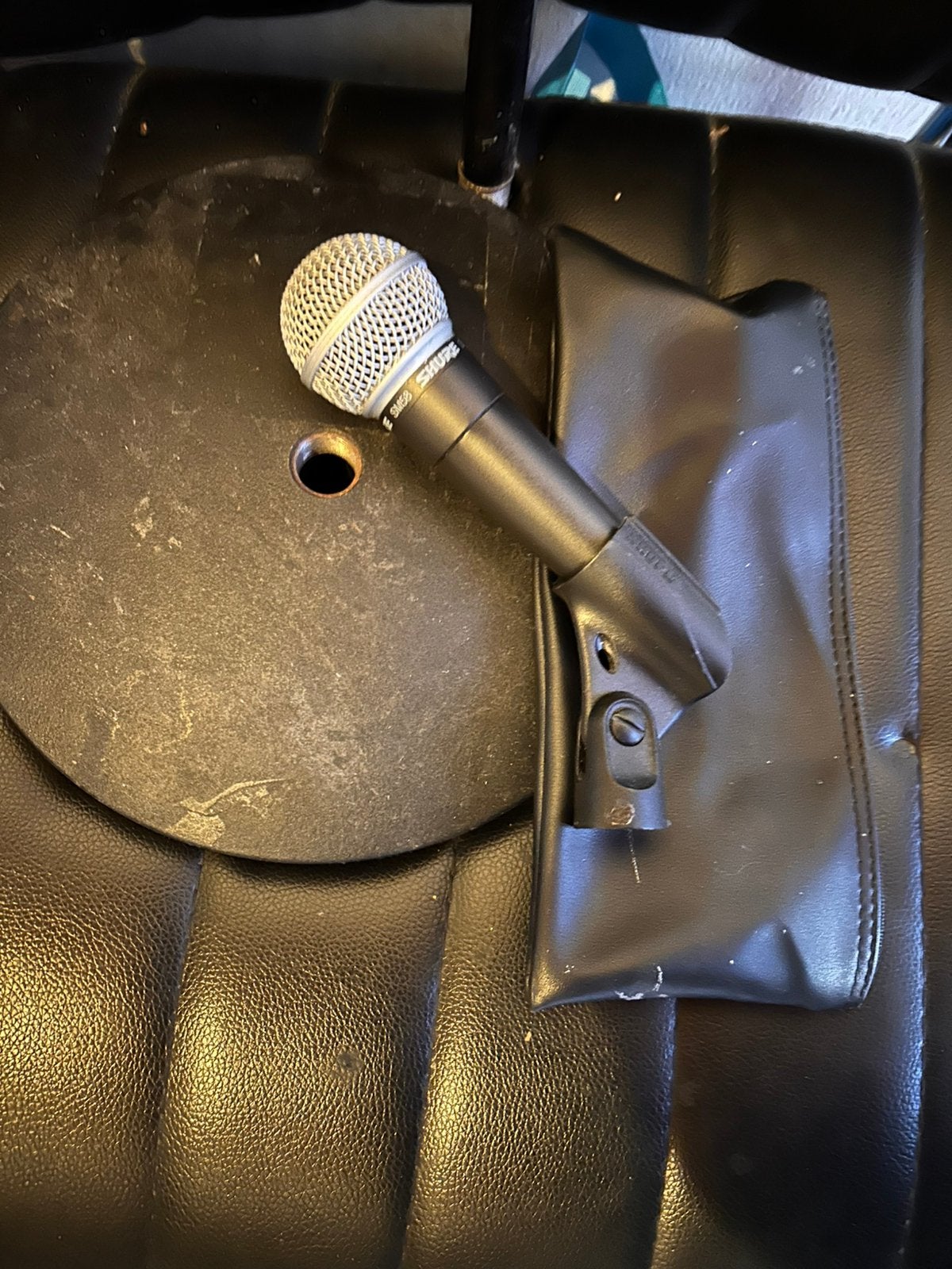 Shure sm58+ stand mic, Muziek en Instrumenten, Microfoons, Ophalen, Zo goed als nieuw, Zangmicrofoon
