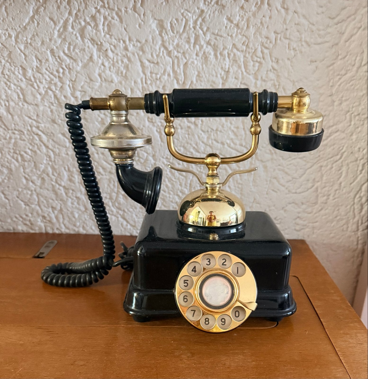 Antieke Telefoon met Draaischijf - Decoratief, Antiek en Kunst, Ophalen of Verzenden