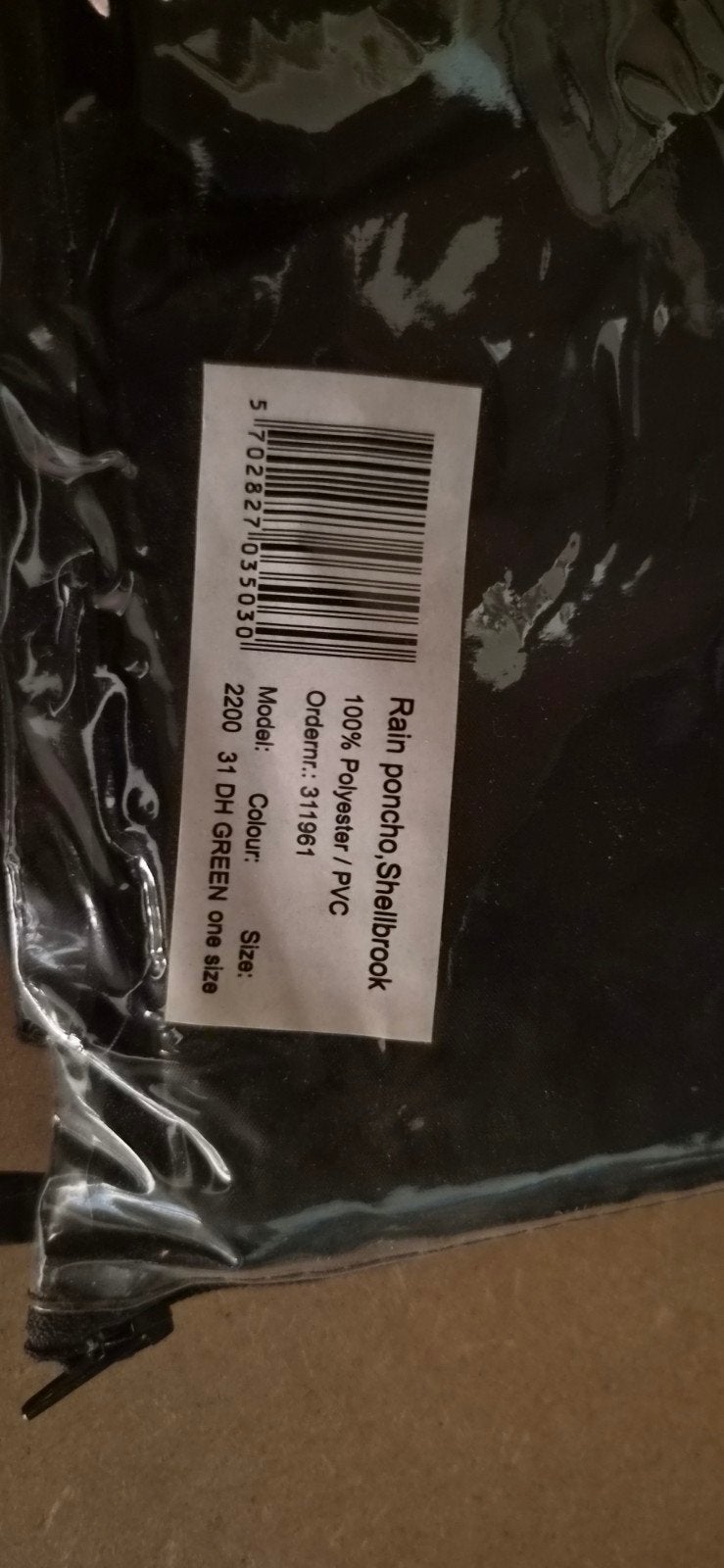 Nieuwe Regenponcho - One Size, Caravans en Kamperen, Ophalen, Nieuw, Regenpak, Dames