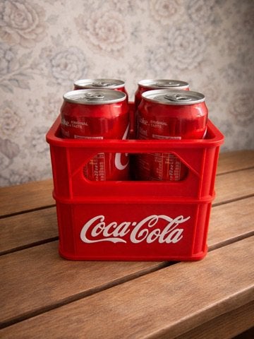 Coca-Cola kratje voor 4 blikjes – Leuk cadeau of decoratie, Verzamelen, Merken en Reclamevoorwerpen, Ophalen of Verzenden, Nieuw