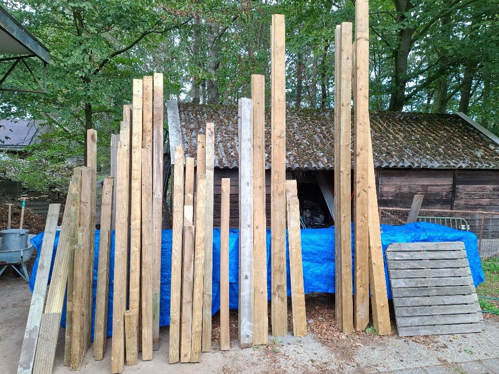 Geïmpregneerd hout: balken en planken diverse maten, Tuin en Terras, Ophalen, Gebruikt, 250 cm of meer, Balken