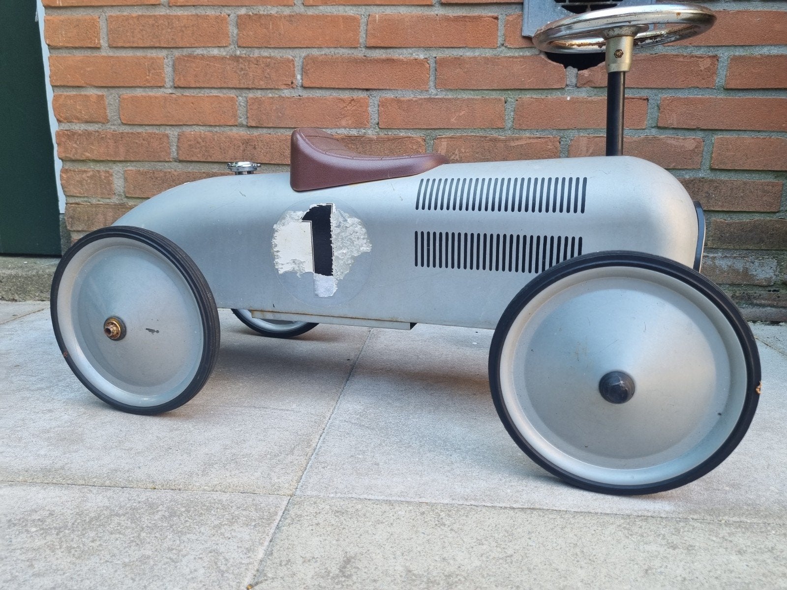 Marquant Loopauto - Vintage Raceauto Stijl, Kinderen en Baby's, Speelgoed | Buiten | Voertuigen en Loopfietsen, Ophalen of Verzenden