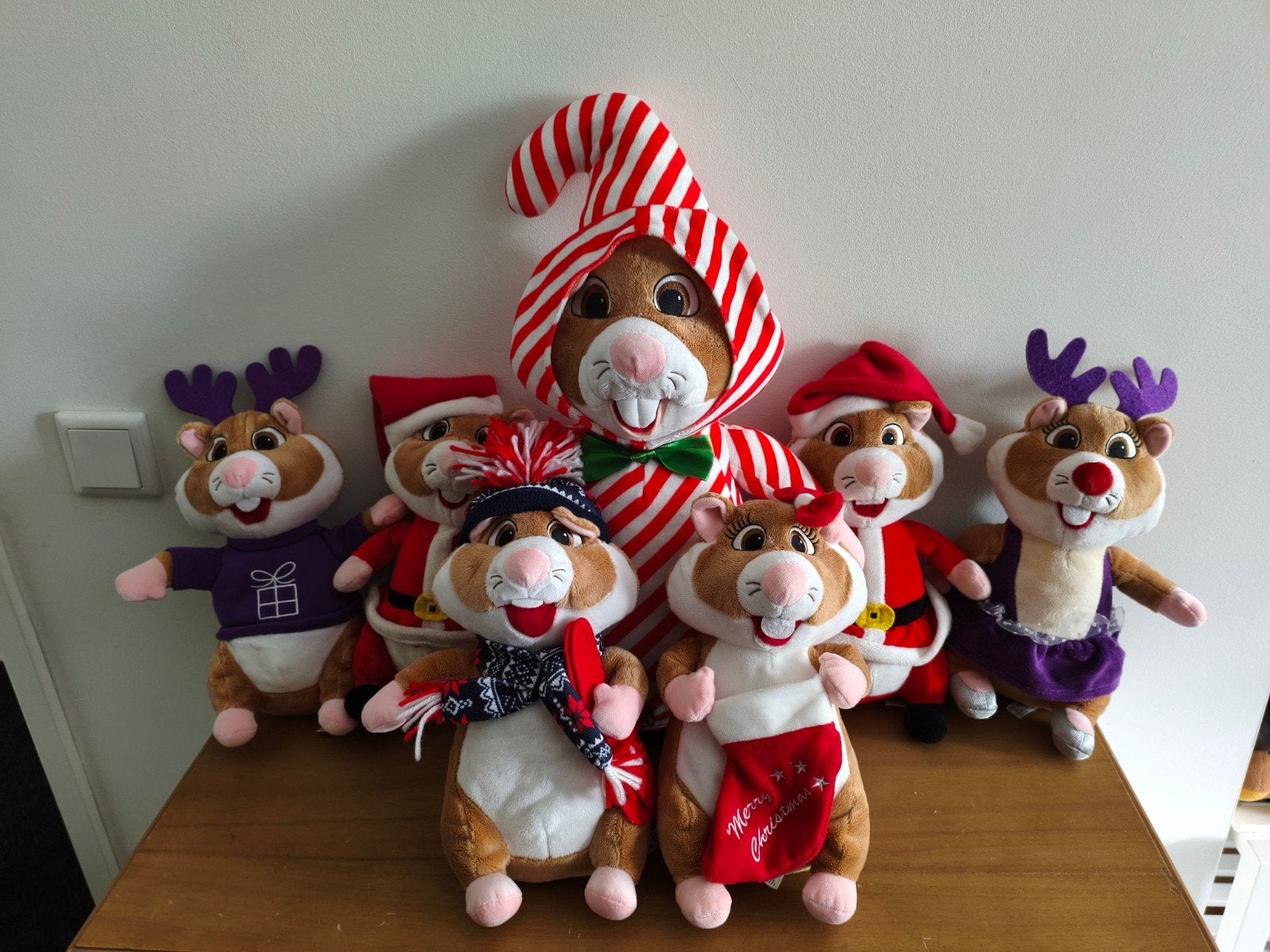 7 kerst / winter ah hamsters, Ophalen of Verzenden, Zo goed als nieuw, Overige typen