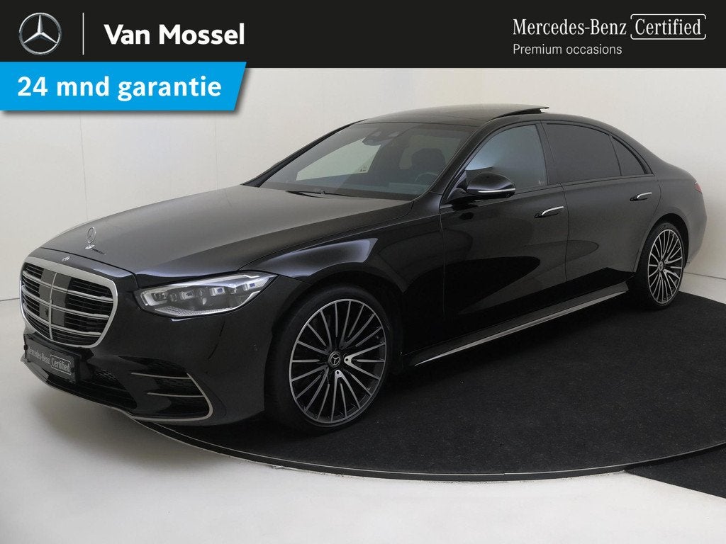 Mercedes-Benz S-klasse 580 4MATIC Lang AMG Line Panoramadak/, Auto's, Mercedes-Benz, Bedrijf, Te koop, S-Klasse, 360° camera, 4x4