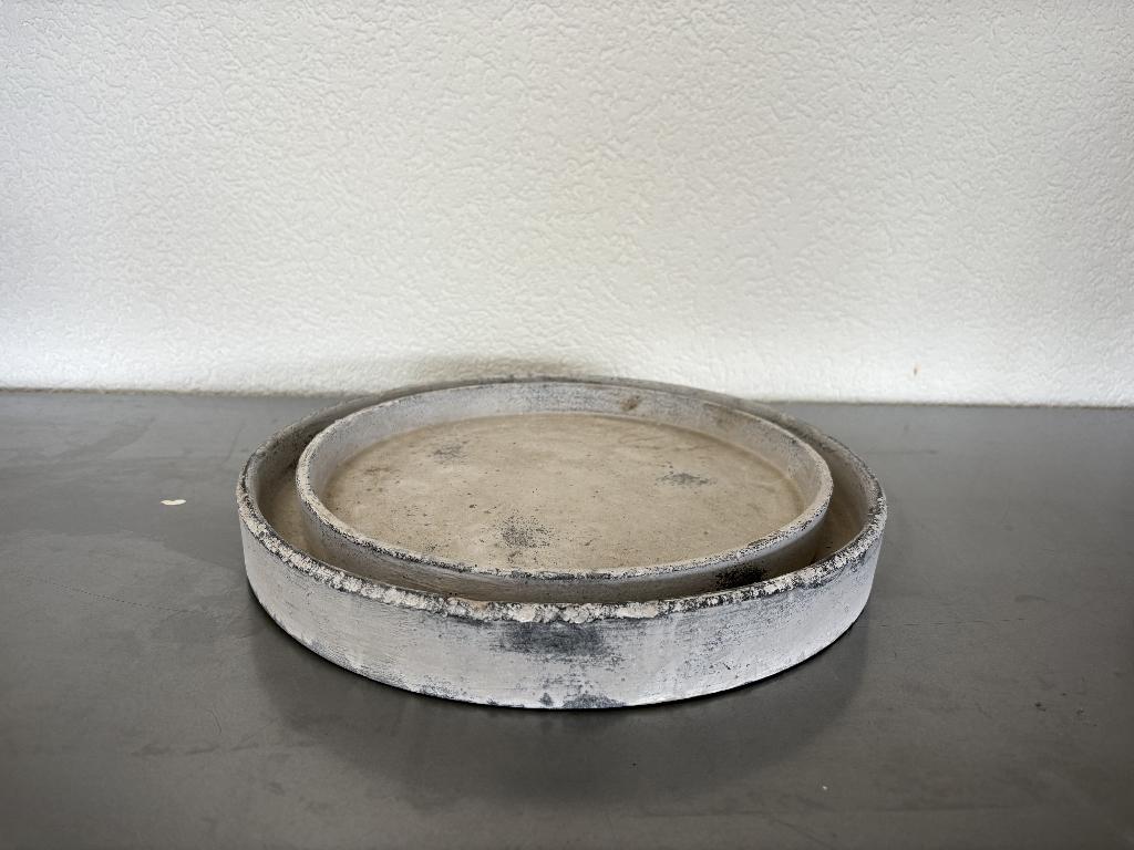 Schaal Rond in Betonlook, Rond, Nieuw, Minder dan 40 cm, Balkon