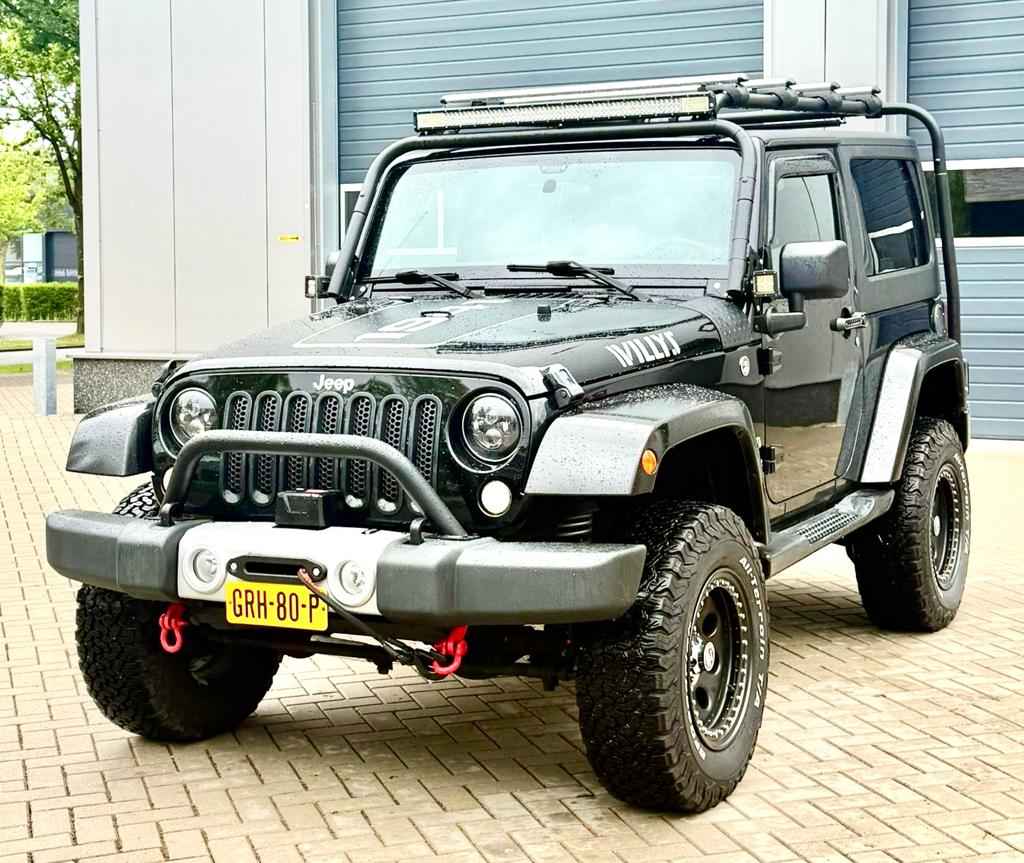 ‼️JEEP WRANGLER JK 3.6 284PK OFF-ROAD 4X4 CABRIO YOUNGTIMER, Auto's, Jeep, Automaat, Euro 5, Stof, Zwart