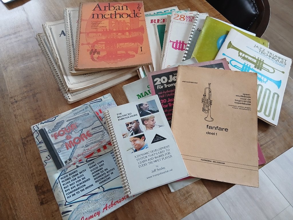 Diverse studieboeken voor trompet, Ophalen, Gebruikt, Bes-trompet