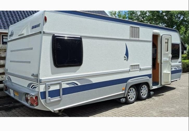 Fendt Diamant 590 TF - Ruime en complete caravan, Vast bed, Particulier, Fendt, 5 tot 6 meter