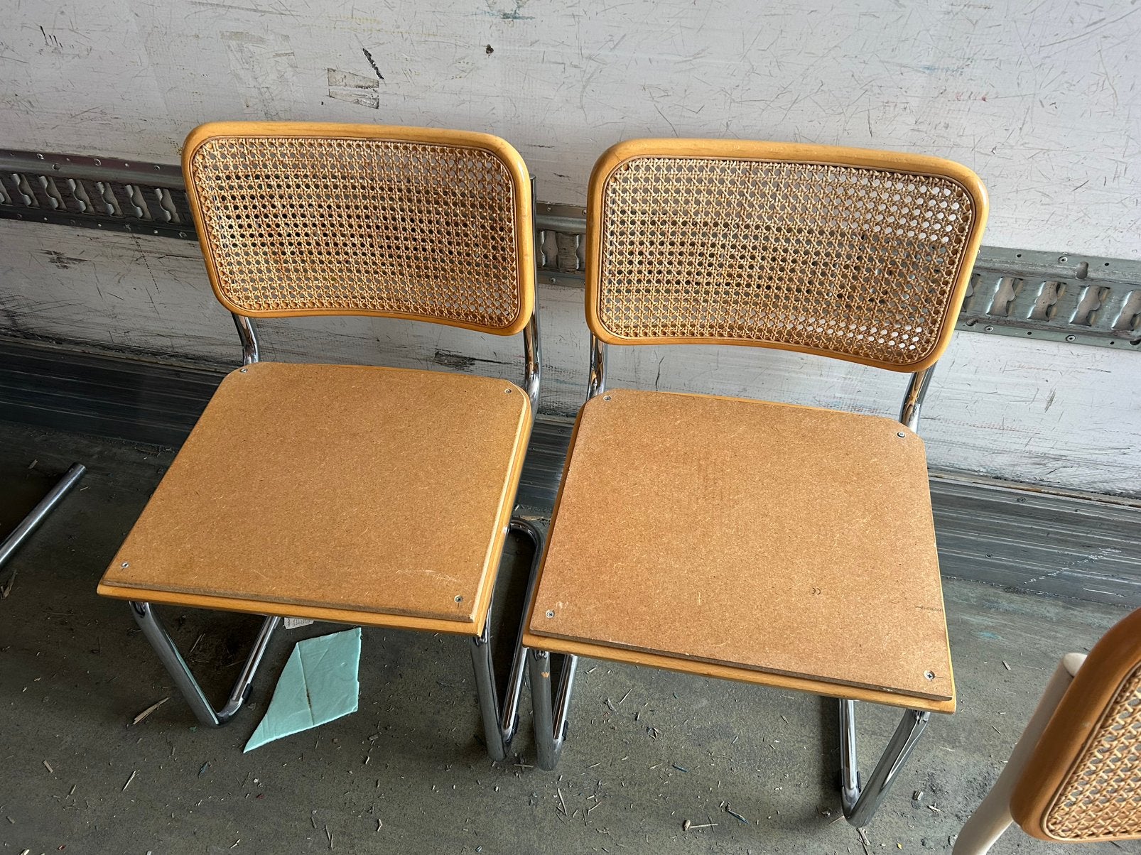 Marcel breuer webbing Eetkamerstoelen (opknapper), Ophalen of Verzenden, Zo goed als nieuw, Bruin