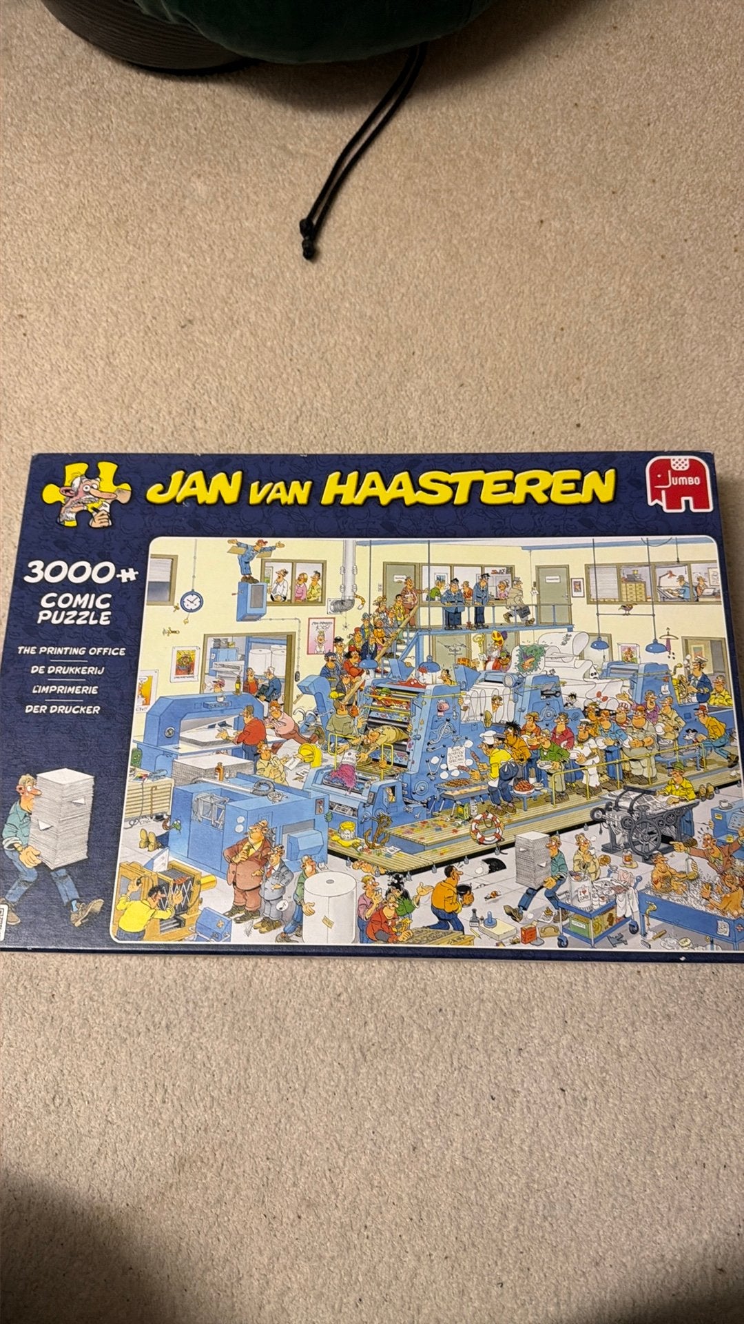 Jan van Haasteren De Drukkerij 3000 stukjes, Ophalen of Verzenden, Meer dan 1500 stukjes, Zo goed als nieuw
