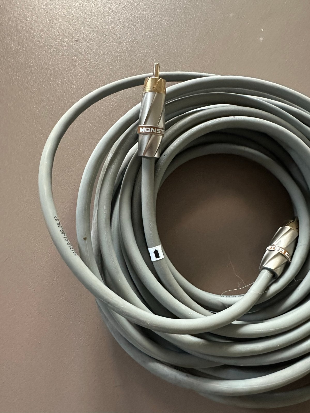 Monster Interlink Subwoofer Kabel -  8 meter, Ophalen of Verzenden, Gebruikt, 5 tot 10 meter, Interlink-kabel
