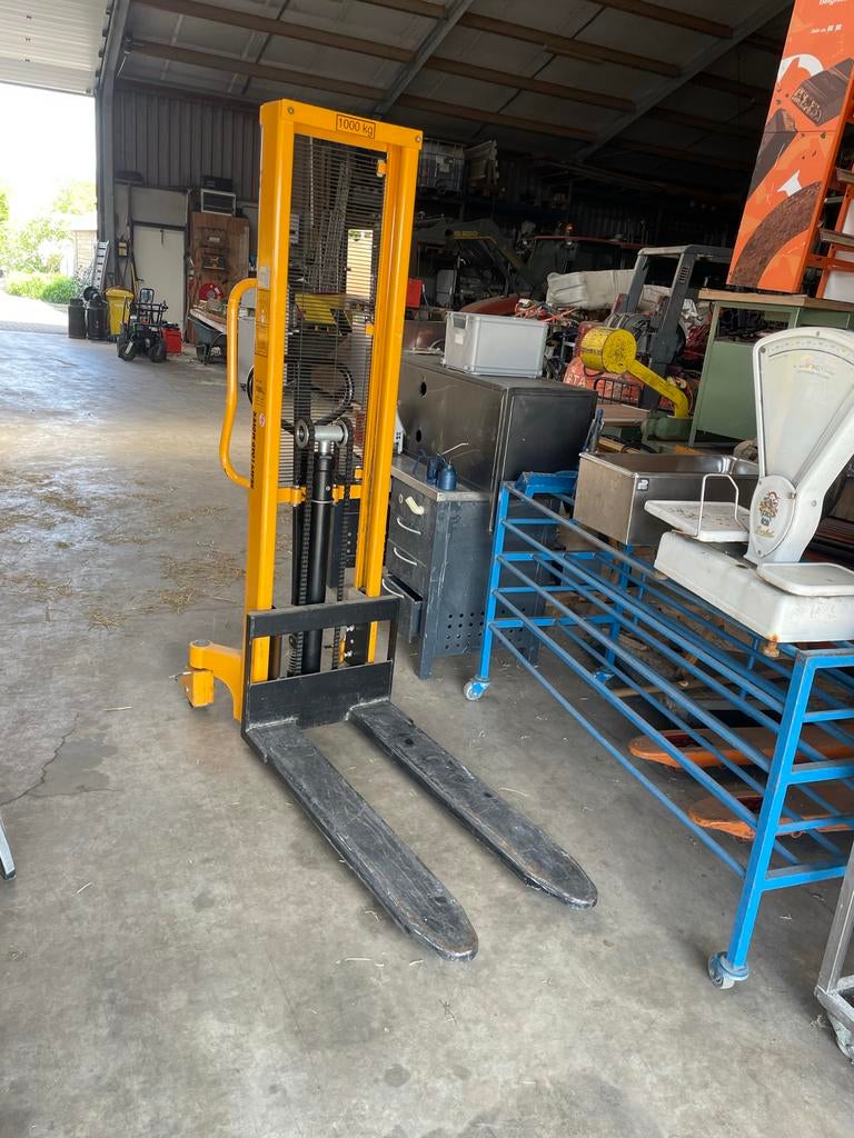 Handstapelaar JJ HS 1500 - 1000 kg hefcapaciteit, Doe-het-zelf en Verbouw, Ophalen, Zo goed als nieuw