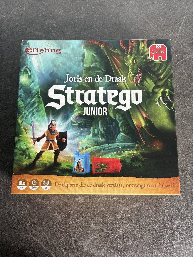 Stratego Junior Joris en de Draak Efteling bordspel, Een of twee spelers, Ophalen of Verzenden, Zo goed als nieuw, Jumbo