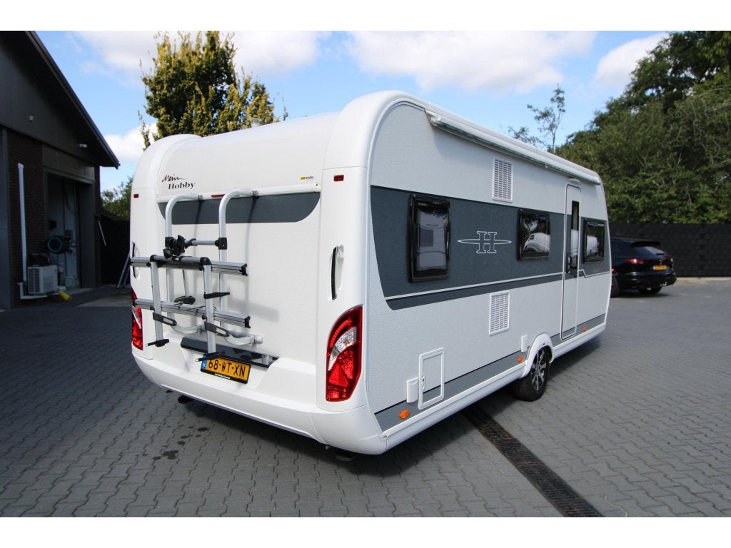 Hobby De Luxe Edition 545 KMF Airco-Mover-Luifel-2018, Caravans en Kamperen, Caravans, Rondzit, Hobby, Bedrijf, Dwarsbed