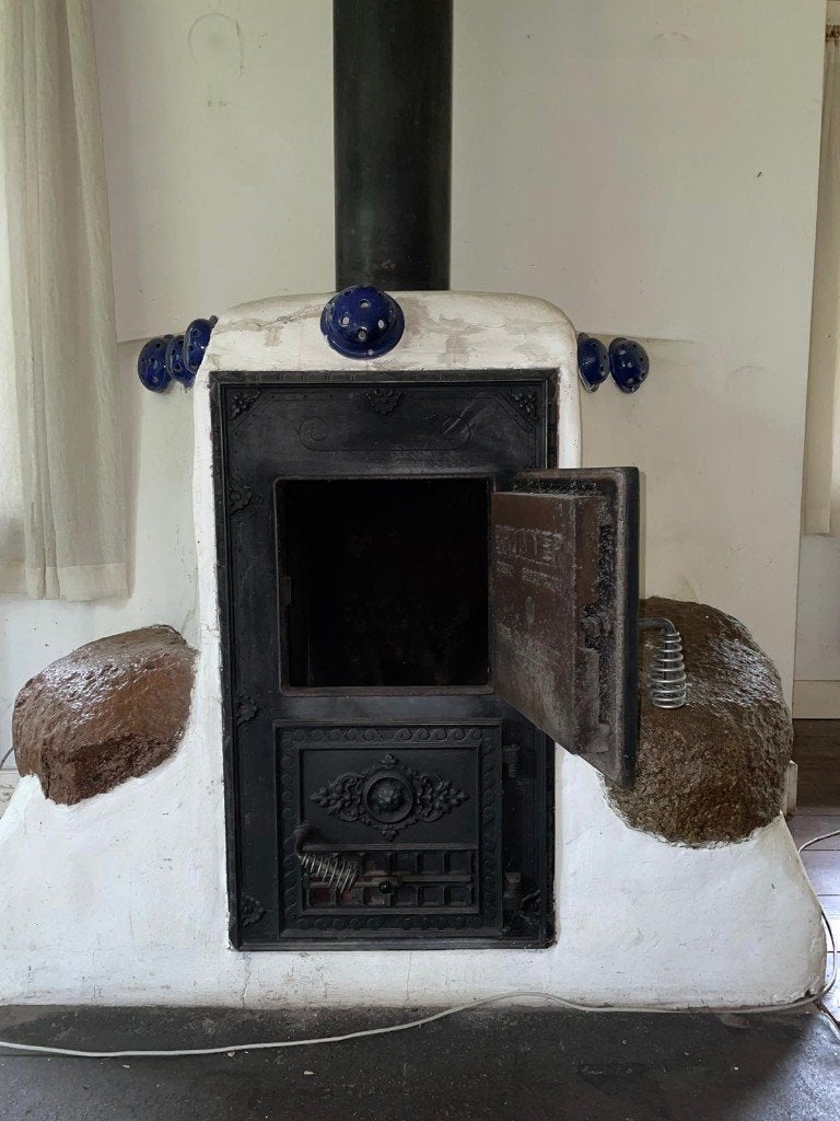 Houtkachel Brunner, Ophalen, Houtkachel, Zo goed als nieuw, Inbouw