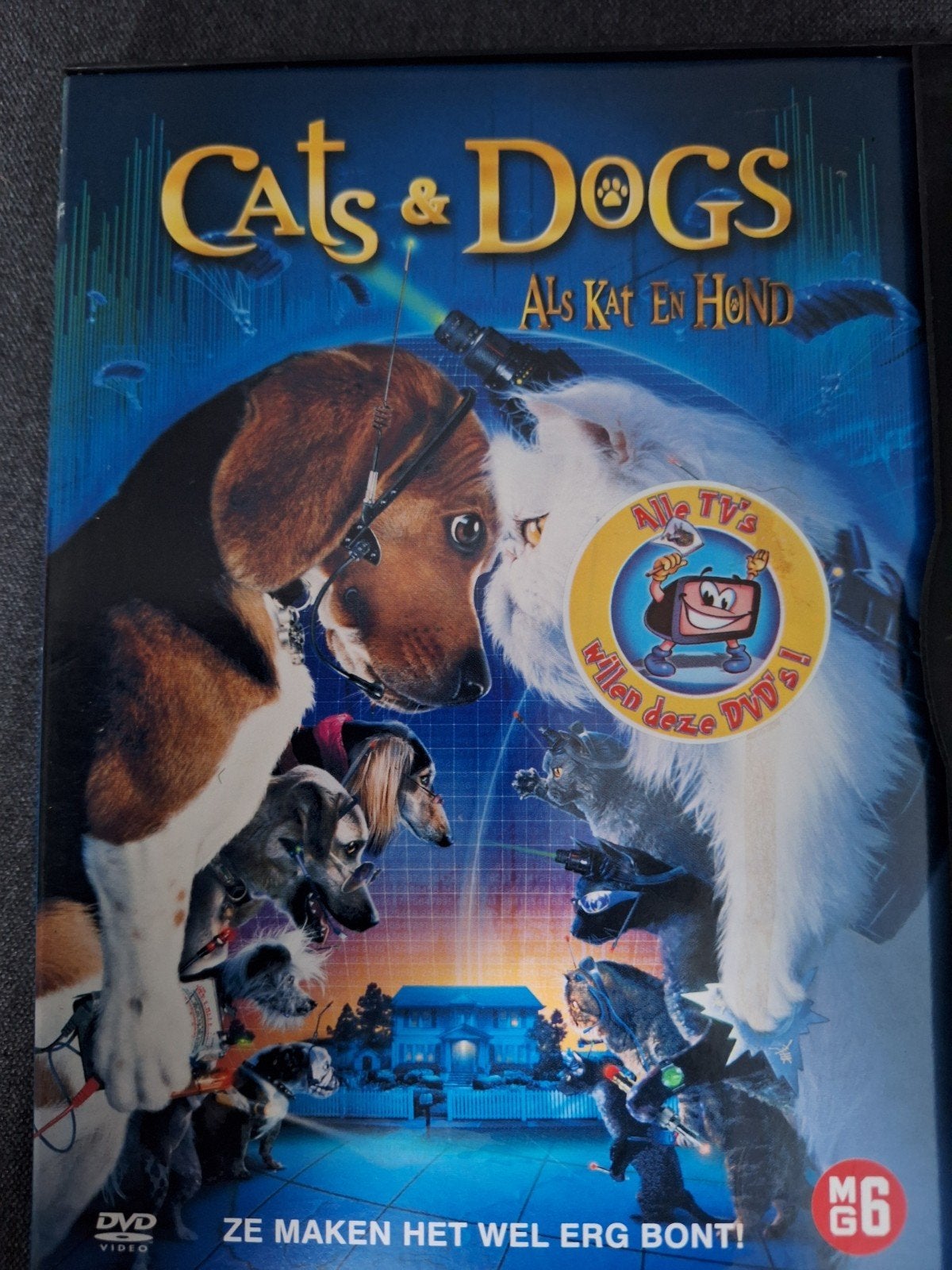 Cats & Dogs: Als Kat en Hond DVD, Gebruikt, Ophalen of Verzenden, Vanaf 6 jaar, Familie