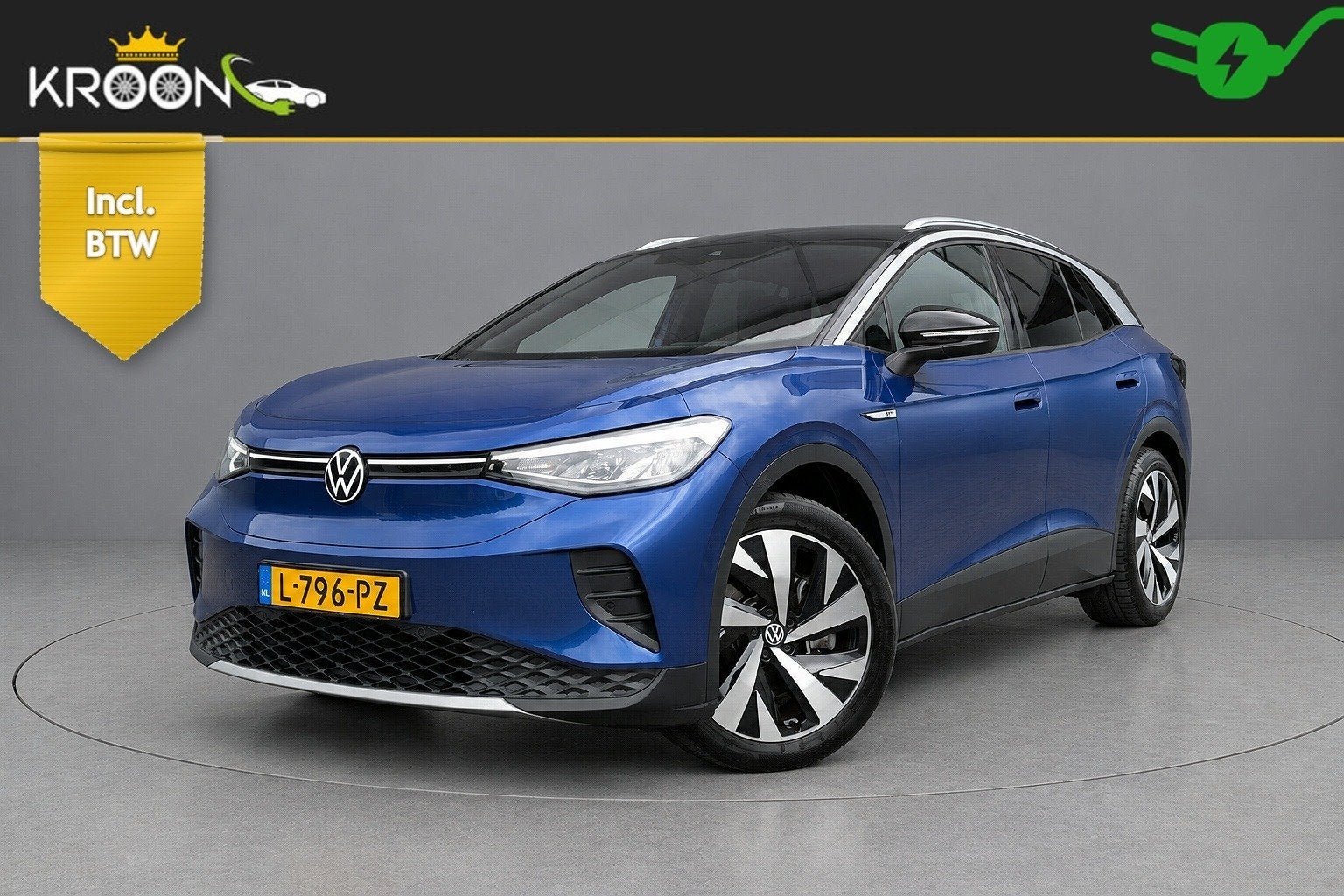 Volkswagen ID.4 First 77kWh SOH 87% Trekhaak Warmtepomp, Automaat, Dealer onderhouden, Gebruikt, Met garantie (alle)